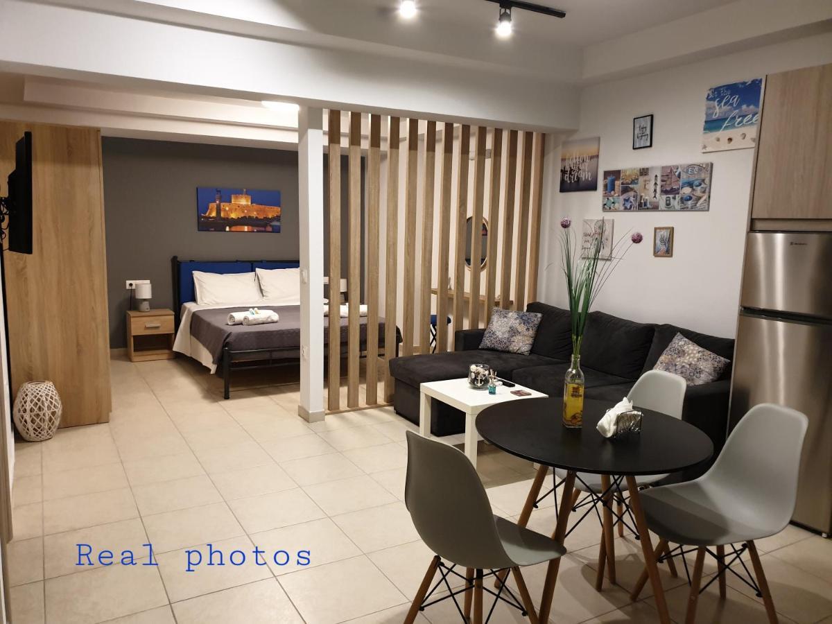 comfy center rodos - blue Asgourou Exterior foto