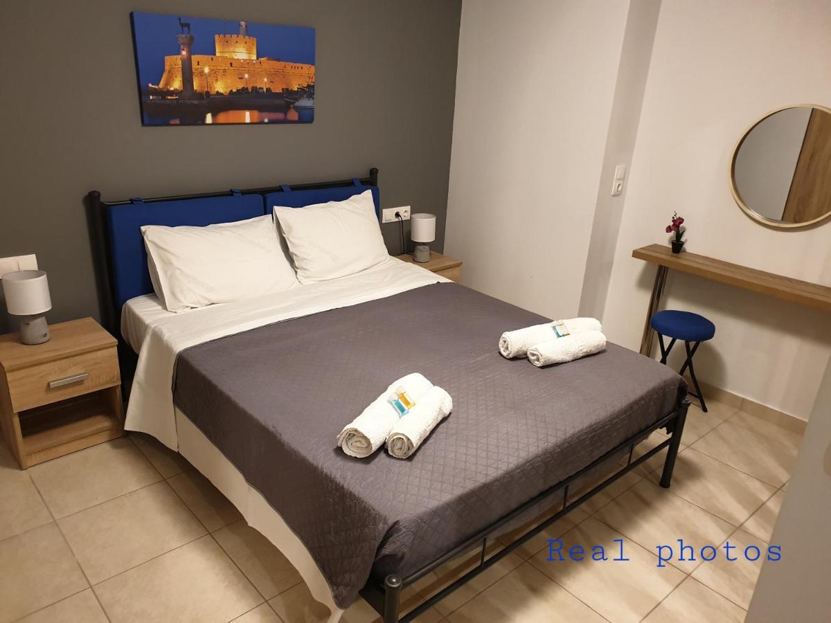 comfy center rodos - blue Asgourou Exterior foto